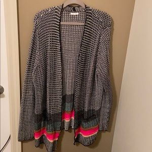 Maurices Cardigan w/ colorful stripes